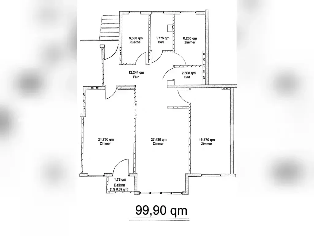 Wohnung zur Miete Tauschwohnung 1.250 € 4 Zimmer 100 m²<br/>Wohnfläche 2.<br/>Geschoss Mariendorf Berlin 12105