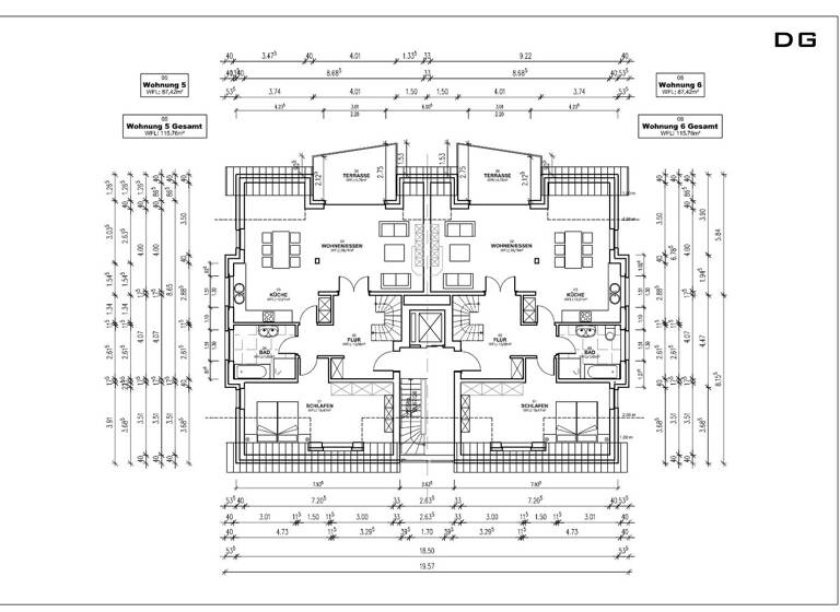 Maisonette zur Miete 1.150 € 3 Zimmer 115 m² 2. Geschoss Oldentrup Bielefeld 33719