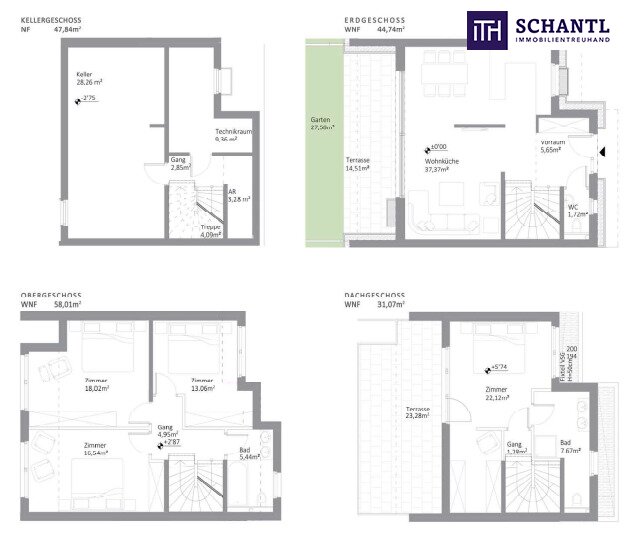 Reihenmittelhaus zum Kauf 689.000 € 5 Zimmer 133,8 m²<br/>Wohnfläche Voltelinistraße Wien 1210