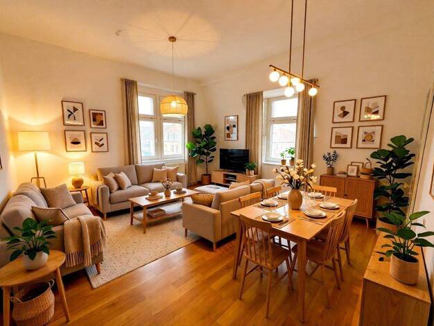 Wohnung zur Miete 869 € 2 Zimmer 61,7 m² 4. Geschoss frei ab 01.06.2026 Holbeinstraße 147 Johannstadt-Süd Dresden 01309