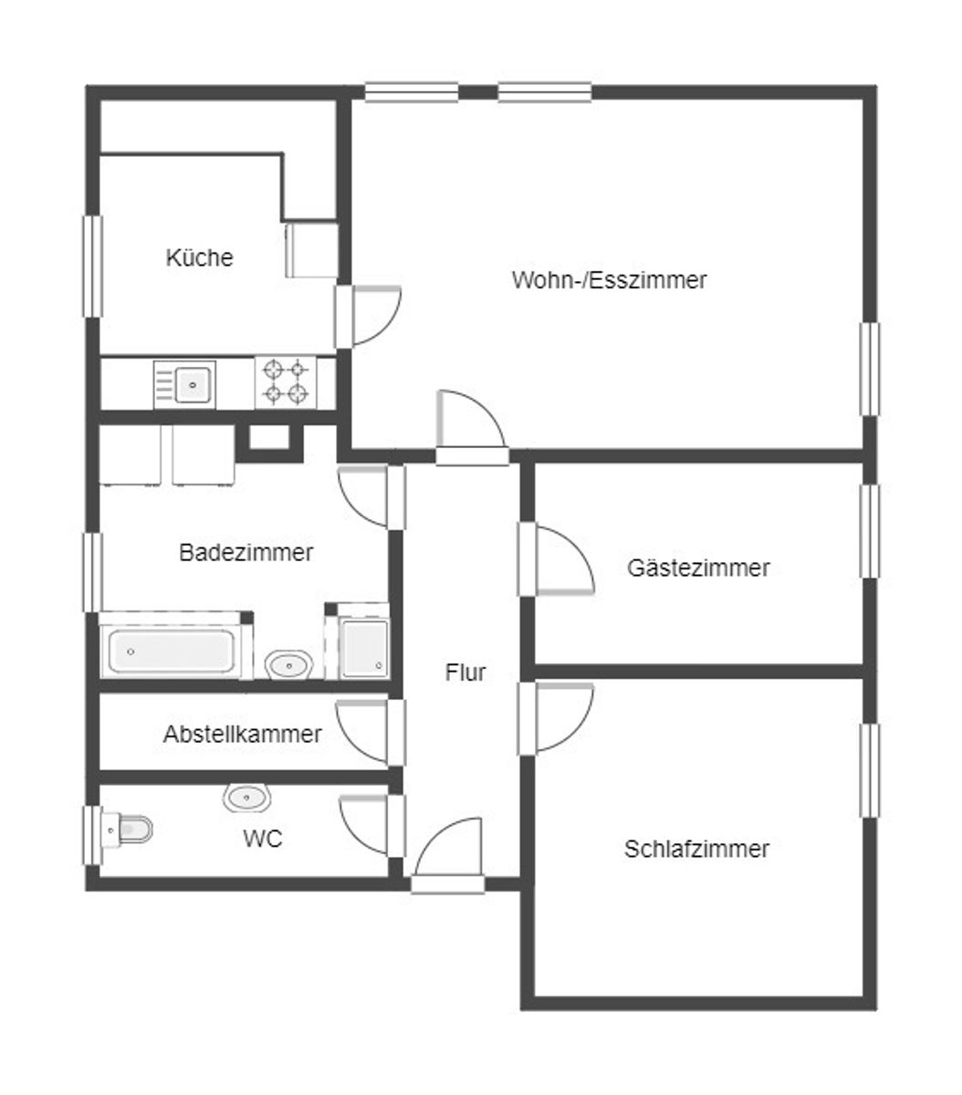 Wohnung zum Kauf 215.000 € 3 Zimmer 62,3 m²<br/>Wohnfläche 2.<br/>Geschoss Böckingen - Nordwest Heilbronn 74080