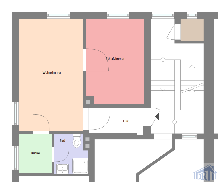 Wohnung zur Miete 232 € 2 Zimmer 41 m²<br/>Wohnfläche 2.<br/>Geschoss ab sofort<br/>Verfügbarkeit Zittau Zittau 02763