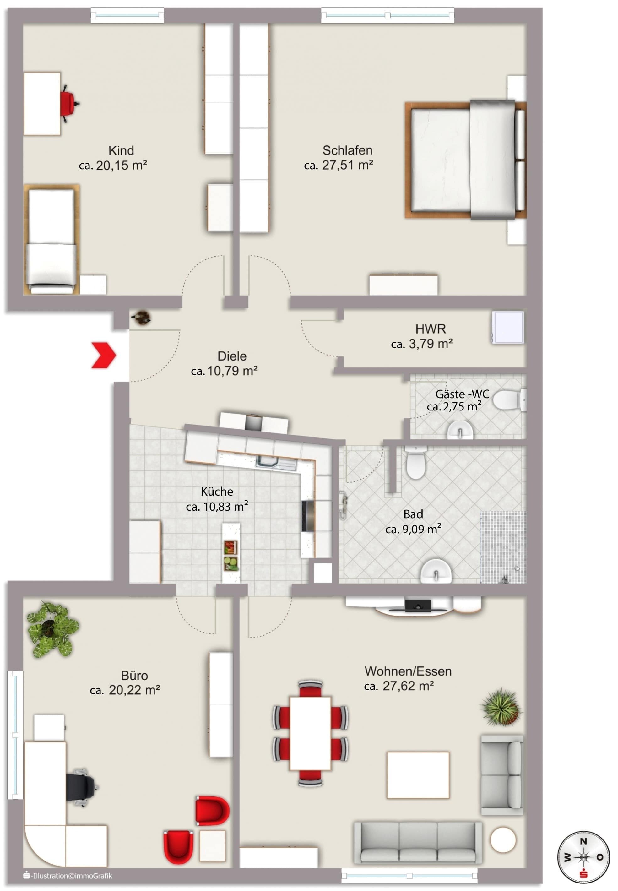 Wohnung zur Miete 1.100 € 4 Zimmer 132 m²<br/>Wohnfläche 01.03.2025<br/>Verfügbarkeit Allersberg Allersberg 90584