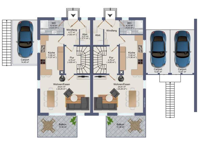 Doppelhaushälfte zum Kauf - Erstbezug 499.000 € 6 Zimmer 158 m² 310 m² Grundstück Tännesberg 92723