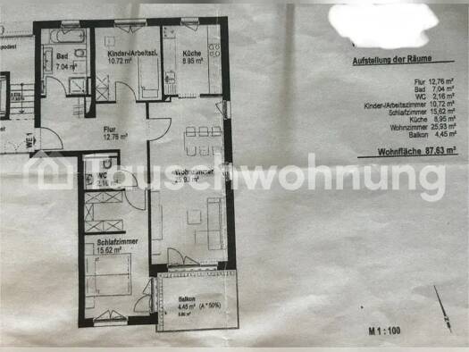 Wohnung zur Miete Tauschwohnung 800 € 3 Zimmer 89 m² 2. Geschoss Pieschen-Nord/Trachenberge Dresden 01127