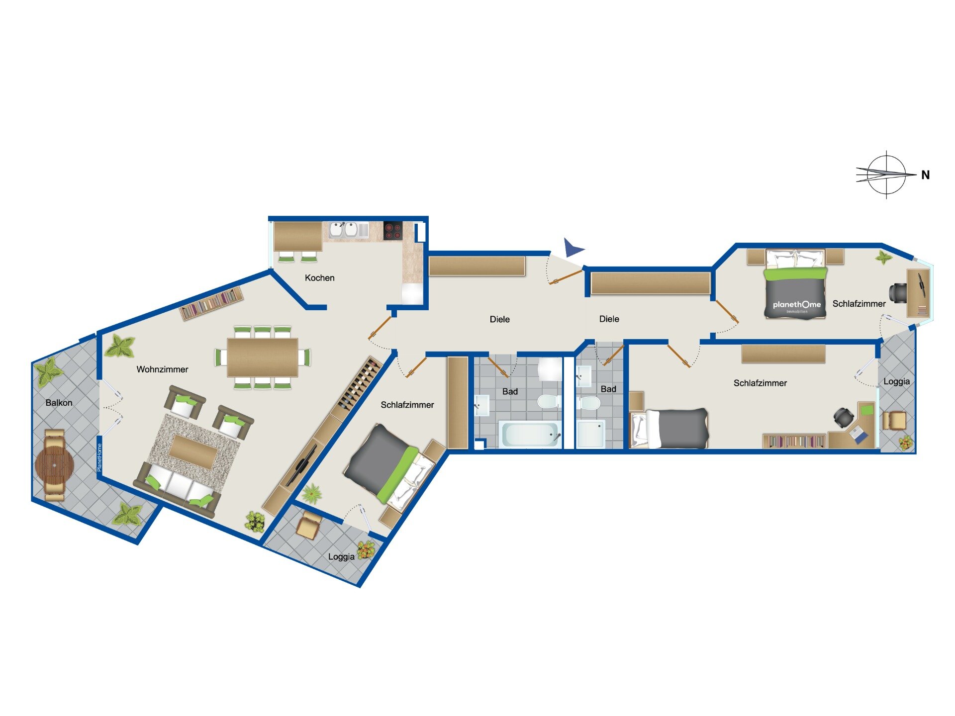 Wohnung zum Kauf 890.000 € 4 Zimmer 123 m²<br/>Wohnfläche 2.<br/>Geschoss Dom Pedro München 80637