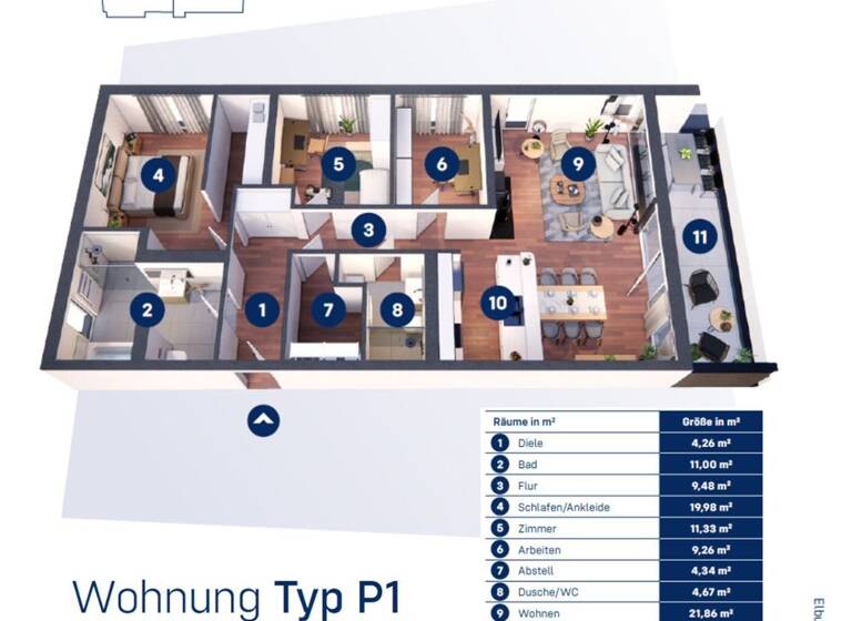 Penthouse zum Kauf provisionsfrei 697.000 € 4 Zimmer 122,2 m² 4. Geschoss Werder Magdeburg 39114