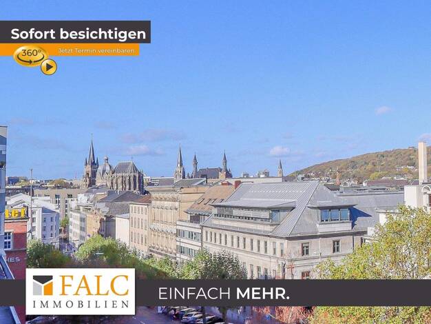 Penthouse zur Miete 2.000 € 4 Zimmer 170 m² 5. Geschoss Theaterstraße 50-52 Aachen 52062