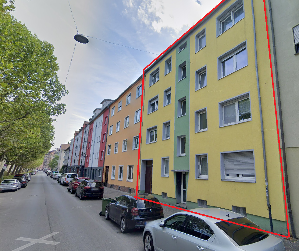 Wohnung zur Miete 600 € 2 Zimmer 55 m²<br/>Wohnfläche EG<br/>Geschoss Südstadt 42 Fürth 90763