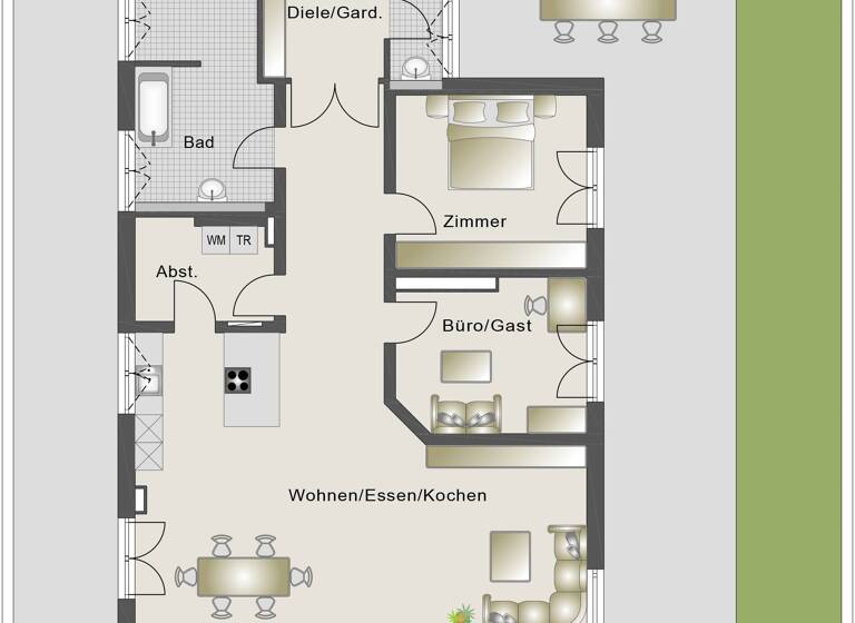 Wohnung zum Kauf provisionsfrei 975.000 € 3 Zimmer 188,3 m² 3. Geschoss Narnberg Traunreut 83301