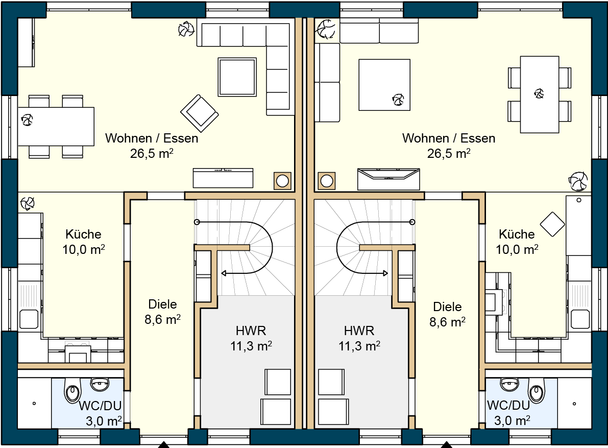 Doppelhaushälfte zum Kauf 449.900 € 5 Zimmer 114 m²<br/>Wohnfläche 300 m²<br/>Grundstück Kreischa Kreischa 01731