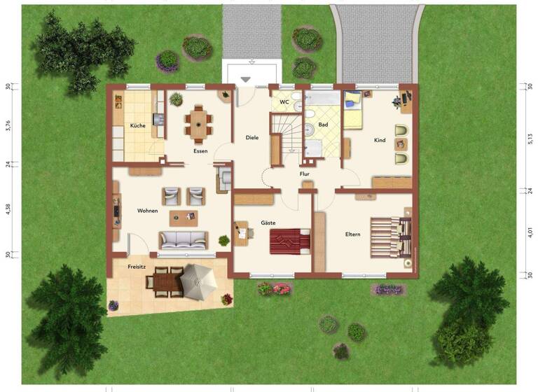 Einfamilienhaus zum Kauf 265.000 € 5 Zimmer 125 m² 519 m² Grundstück Bayerbach 94137