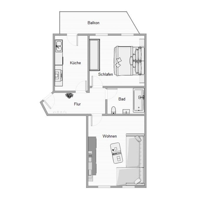 Wohnung zum Kauf 188.000 € 2 Zimmer 196,5 m²<br/>Wohnfläche Lessingstraße 11 Sonnenberg 211 Chemnitz 09130