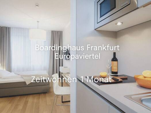 Studio zur Miete Wohnen auf Zeit 1.800 € 1 Zimmer 22 m² frei ab sofort Kölner Str. 0 Gallus Frankfurt am Main 60327