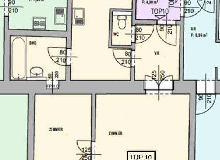 Wohnung zum Kauf 395.000 € 2 Zimmer 64 m² 1. Geschoss Gumpendorfer Straße 118A Wien 1060