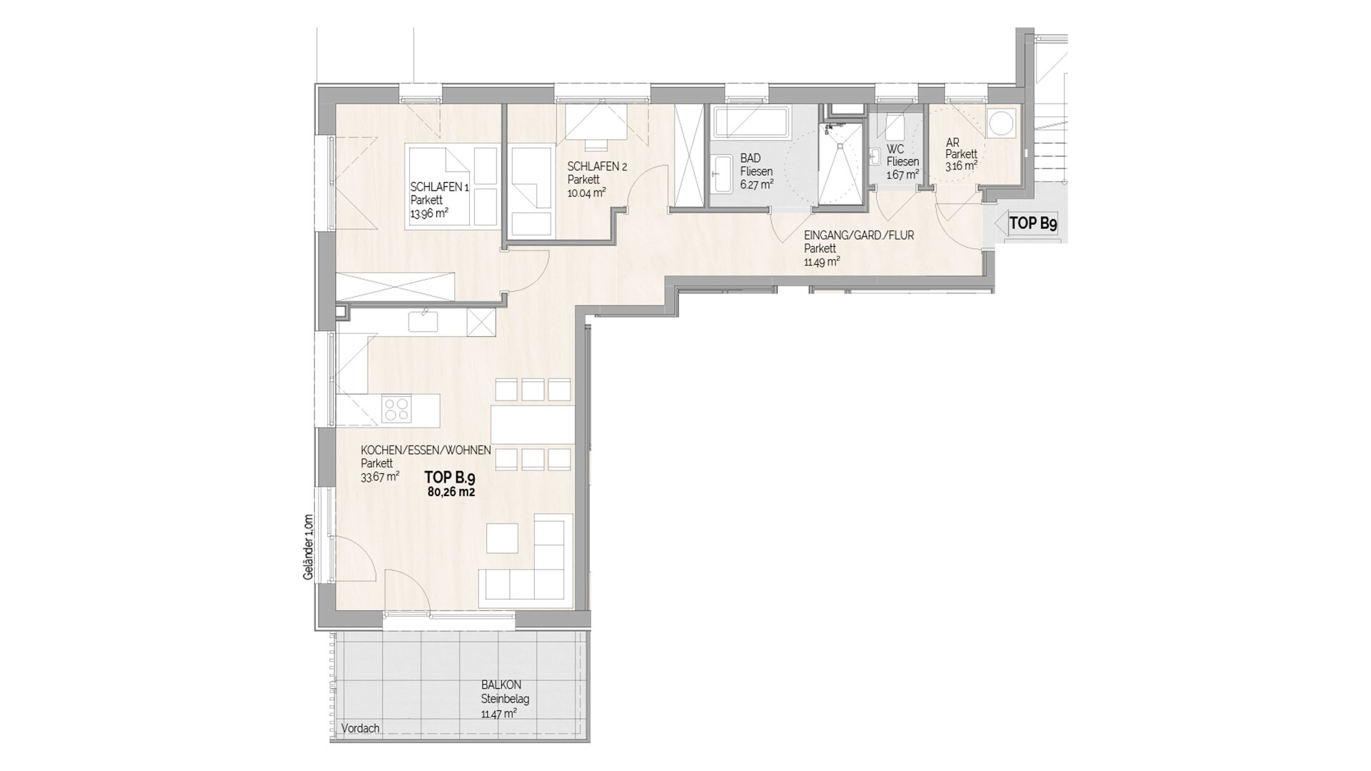 Wohnung zum Kauf 699.500 € 3 Zimmer 80,1 m²<br/>Wohnfläche 2.<br/>Geschoss Schladming 8970