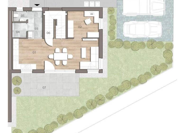 Doppelhaushälfte zum Kauf - Erstbezug 579.000 € 6 Zimmer 135 m² 204 m² Grundstück Stockerau 2000