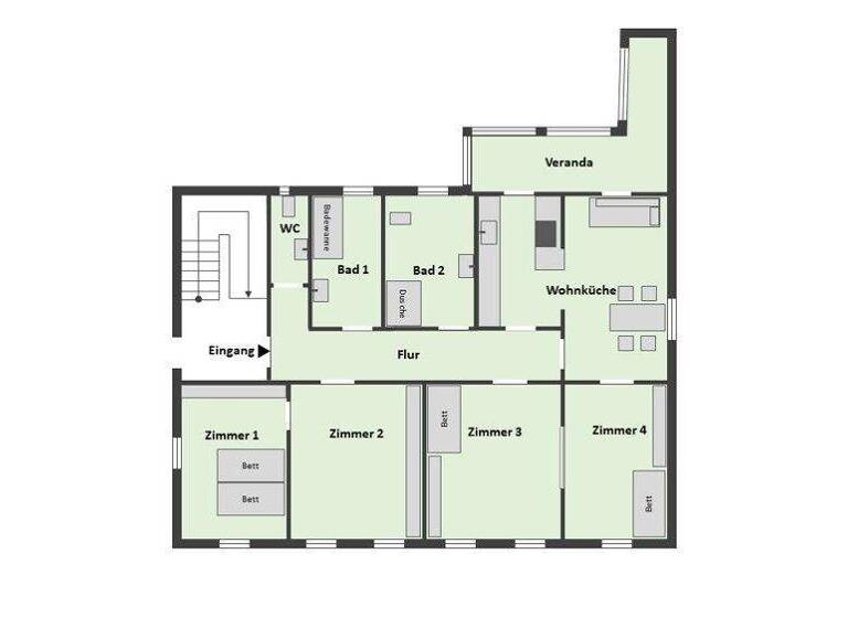 Bürofläche zur Miete 1.600 € 4,5 Zimmer 126 m² Bürofläche Mitte Ludwigsburg 71638
