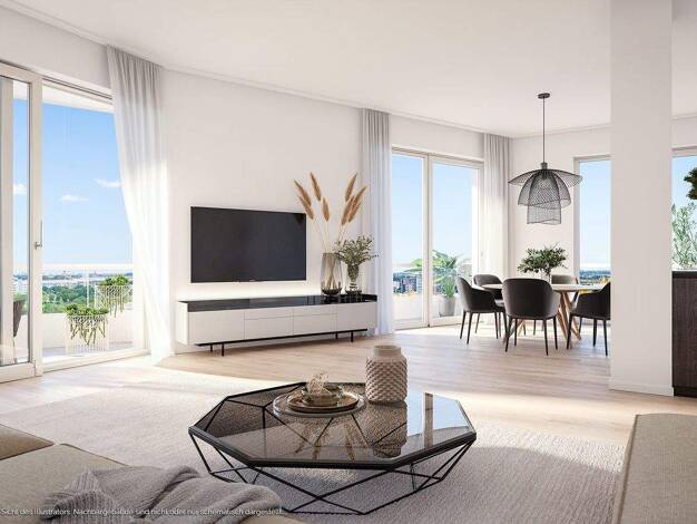 Wohnung zum Kauf - Neubau provisionsfrei 811.000 € 3 Zimmer 95,9 m² 6. Geschoss Franz-Heubl-Straße 1 Ramersdorf-Perlach München 81735