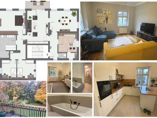 Wohnung zur Miete 1.900 € 5 Zimmer 147,8 m² 1. Geschoss City Bayreuth 95444