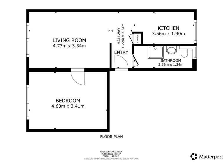 Wohnung zum Kauf 25.000 € 2 Zimmer 49 m² 2. Geschoss Straße der Kolbenwerker 15 Harzgerode 06493