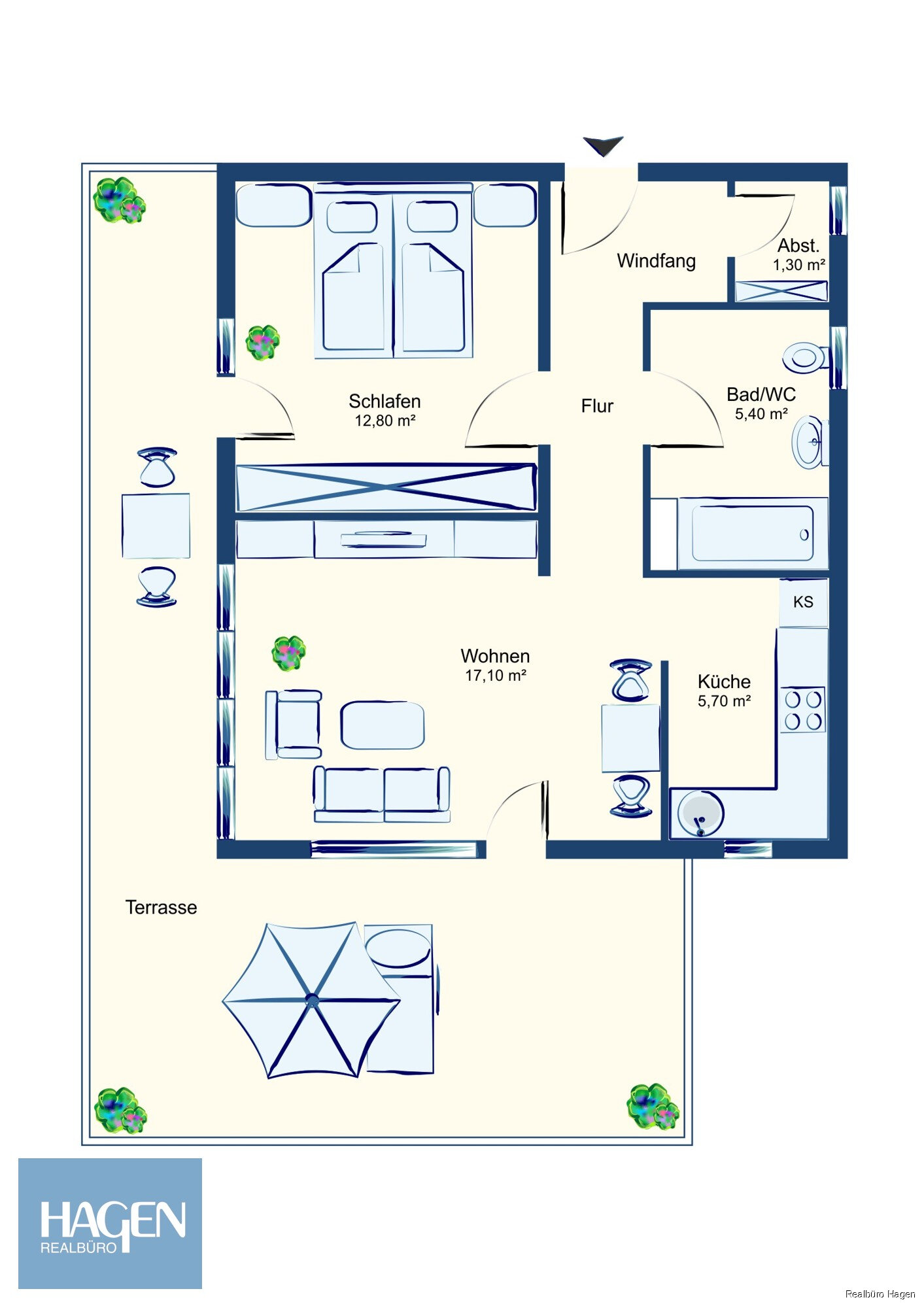 Wohnung zum Kauf 230.000 € 2 Zimmer 48,1 m²<br/>Wohnfläche 2.<br/>Geschoss Rhetikusstraße 9a Altach 6844