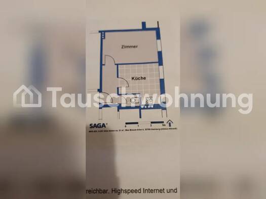 Studio zur Miete Tauschwohnung 381 € 1 Zimmer 31 m² Altona-Altstadt Hamburg 22765