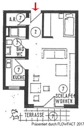 Wohnung zum Kauf 99.000 € 1 Zimmer 42,8 m²<br/>Wohnfläche EG<br/>Geschoss Kleinzschachwitz-Nord Dresden 01259