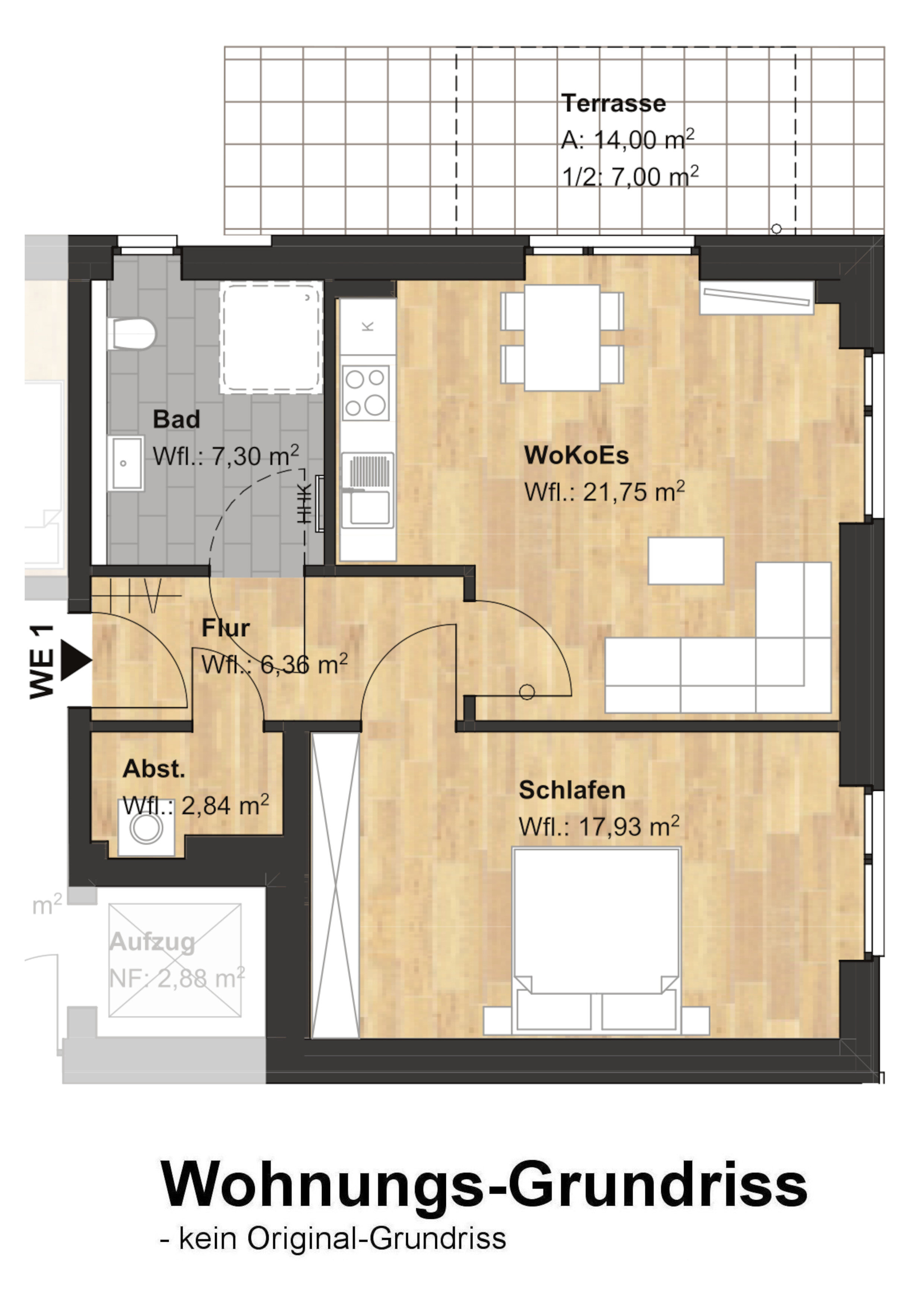 Terrassenwohnung zum Kauf 310.000 € 2 Zimmer 63 m²<br/>Wohnfläche EG<br/>Geschoss ab sofort<br/>Verfügbarkeit Brillenburgsweg 1 c Buxtehude Buxtehude 21614