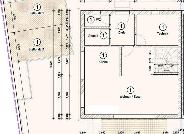 Reihenendhaus zum Kauf provisionsfrei 544.500 € 4,5 Zimmer 114 m² 286 m² Grundstück Scheuring 86937