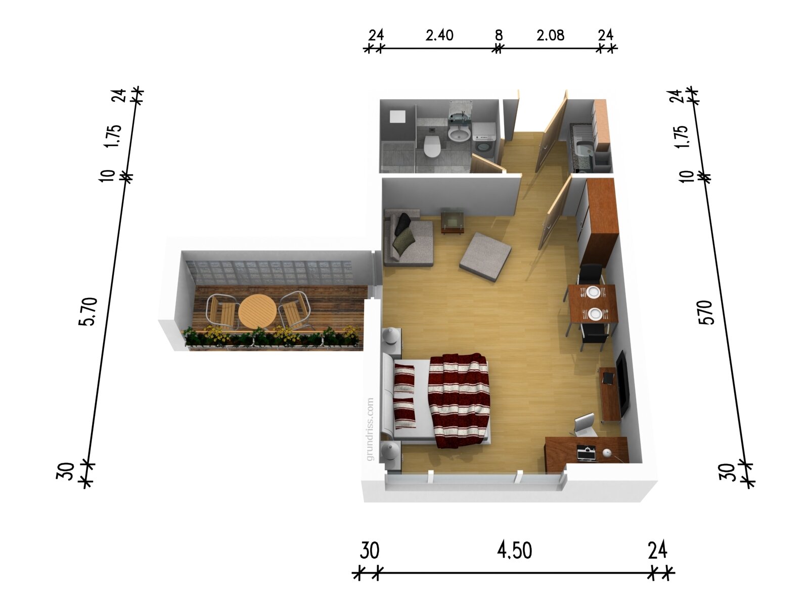 Maisonette zum Kauf 489.999 € 1 Zimmer 33 m²<br/>Wohnfläche 3.<br/>Geschoss Universität München 80333