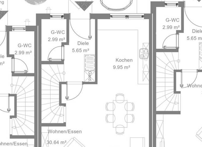 Reihenmittelhaus zum Kauf - Erstbezug provisionsfrei 998.000 € 6 Zimmer 182 m² 253 m² Grundstück Bad Vilbel 61118
