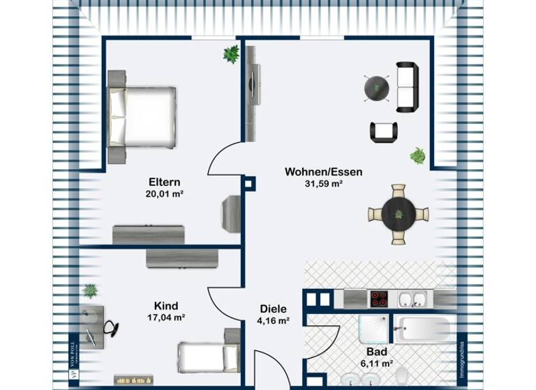 Wohnung zum Kauf 259.000 € 3 Zimmer 77,1 m²<br/>Wohnfläche Dachgeschoss<br/>Geschoss Ansbach Ansbach 91522