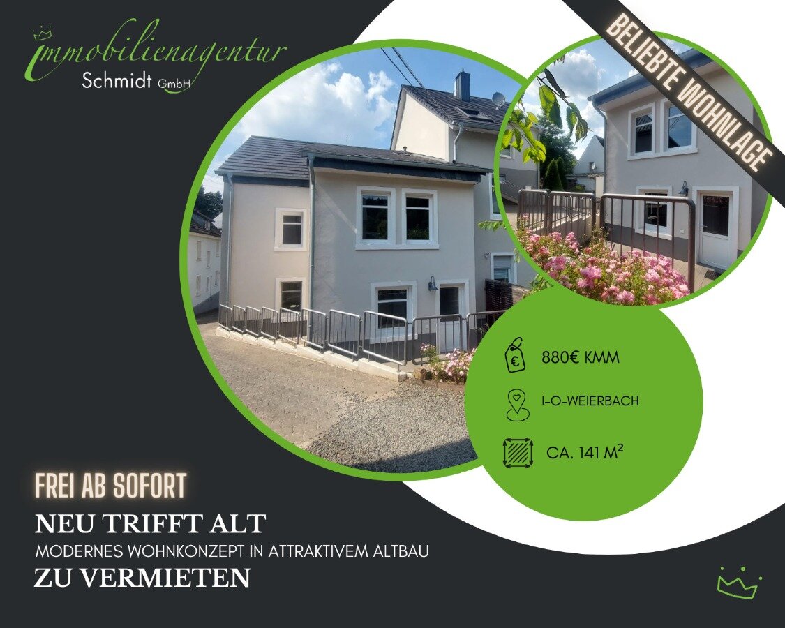 Einfamilienhaus zur Miete 880 € 5 Zimmer 141 m²<br/>Wohnfläche Weierbach Idar-Oberstein 55743