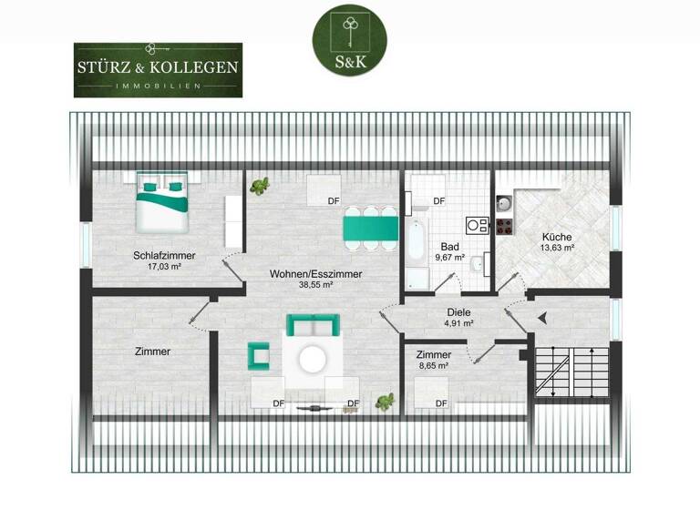 Wohnung zum Kauf 235.000 € 3 Zimmer 90 m² 4. Geschoss Lahr Lahr/Schwarzwald 77933