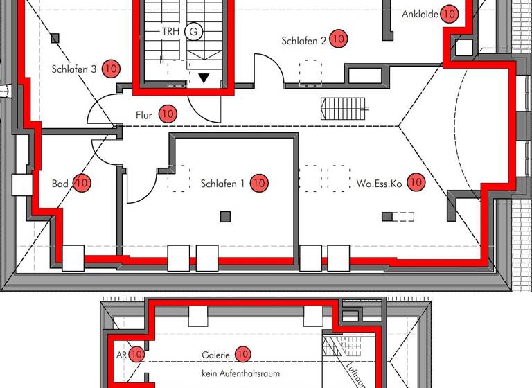 Wohnung zum Kauf provisionsfrei 329.000 € 4 Zimmer 82 m² 2 Geschosse frei ab sofort Erlanger Straße 11 Heßdorf 91093