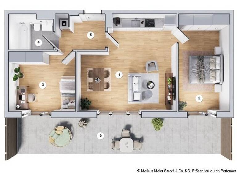Wohnung zum Kauf - Neubau 531.000 € 3 Zimmer 81,7 m²<br/>Wohnfläche 15.12.2025<br/>Verfügbarkeit Feichten Isen 84424
