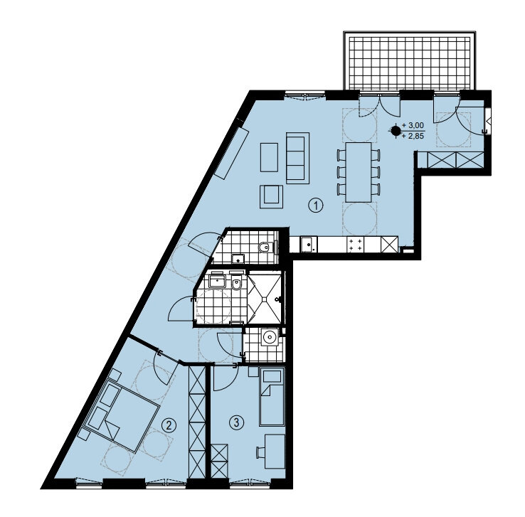 Wohnung zur Miete 1.690 € 3 Zimmer 95 m²<br/>Wohnfläche 1.<br/>Geschoss Degnerstraße 20 Alt-Hohenschönhausen Berlin 13053