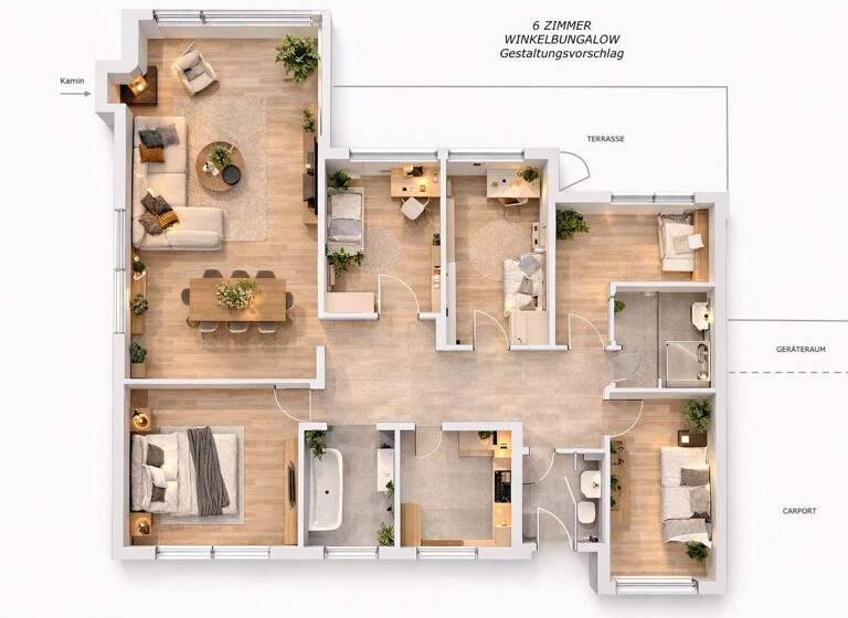 Bungalow zum Kauf 467.000 € 6 Zimmer 149,4 m² 705 m² Grundstück frei ab 15.04.2026 Quickborn 25451