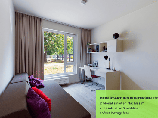 Wohnung zur Miete 614 € 1 Zimmer 20,5 m² 3. Geschoss frei ab 01.09.2026 Jochen-Klepper-Straße 1 Bornstedter Feld Potsdam 14469