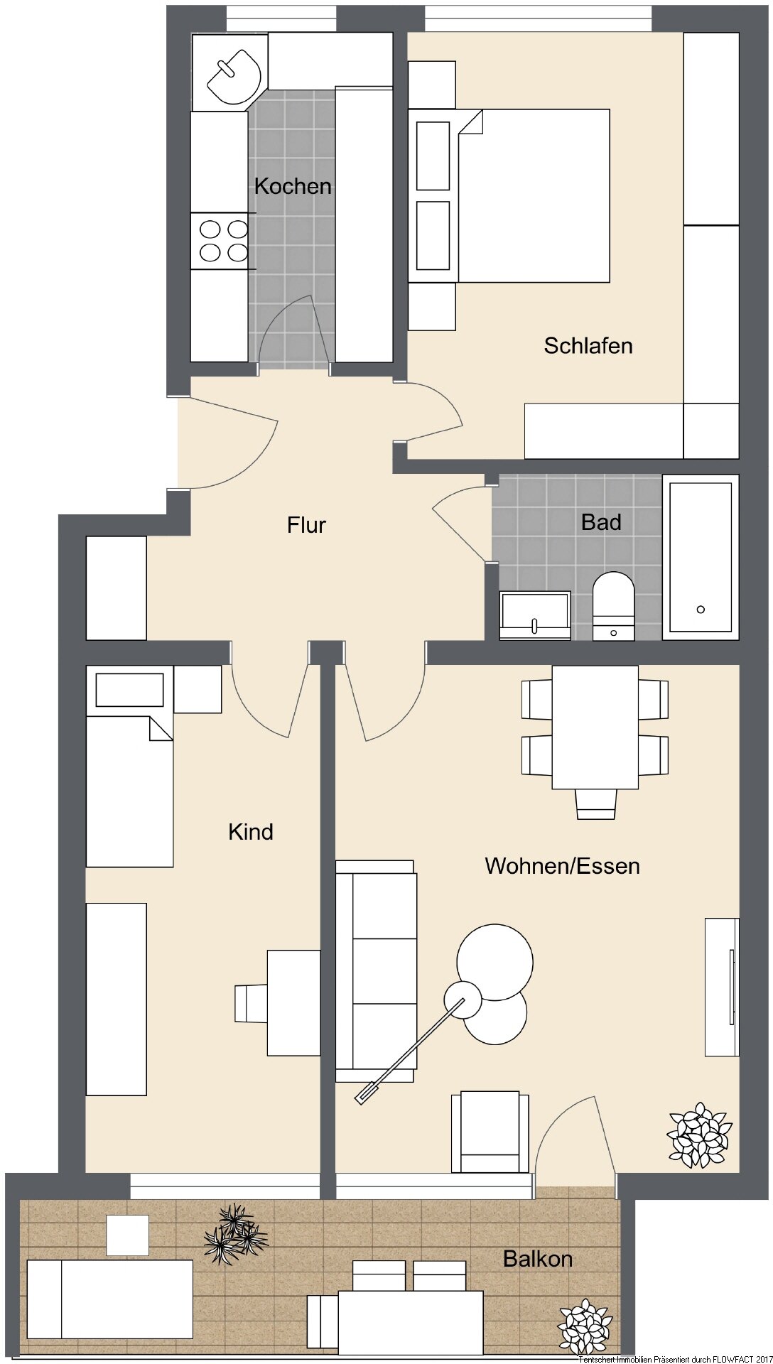 Wohnung zum Kauf 260.000 € 3 Zimmer 75,6 m²<br/>Wohnfläche Reutti Neu-Ulm 89233