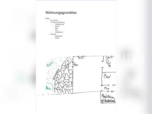 Wohnung zur Miete Tauschwohnung 435 € 1,5 Zimmer 35 m² Günterstal Freiburg im Breisgau 79100