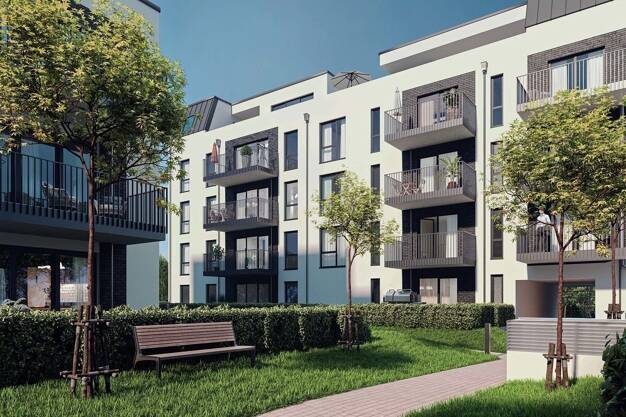 Wohnung zum Kauf - Erstbezug provisionsfrei 505.000 € 3 Zimmer 59,6 m² 2. Geschoss frei ab 30.06.2026 Dieburger Straße 12D Fechenheim Frankfurt am Main 60386