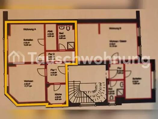 Wohnung zur Miete Tauschwohnung 1.055 € 2,5 Zimmer 60 m² 3. Geschoss Westend-Süd Frankfurt am Main 60308