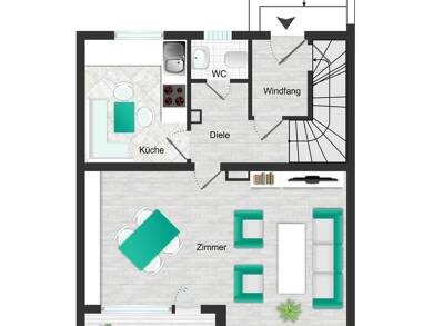 Reihenmittelhaus zum Kauf 399.000 € 4 Zimmer 117 m² 337 m² Grundstück Teising Teising 84576