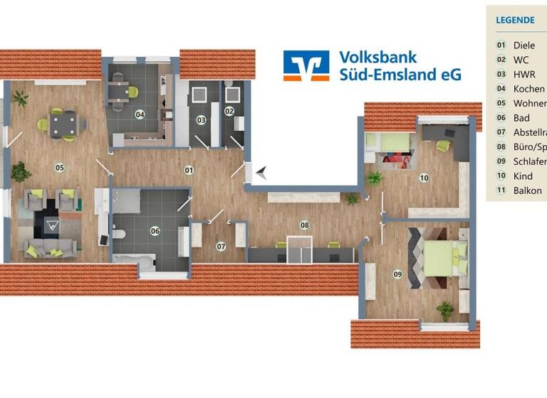 Wohnung zum Kauf 369.000 € 4 Zimmer 100 m² Wietesch/Schleupe Rheine 48431