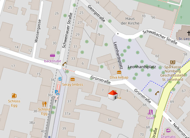 Wohnung zum Kauf als Kapitalanlage geeignet 183.250 € 1,5 Zimmer 65,7 m²<br/>Wohnfläche Grünstraße 5 St Leonhard Nürnberg 90439