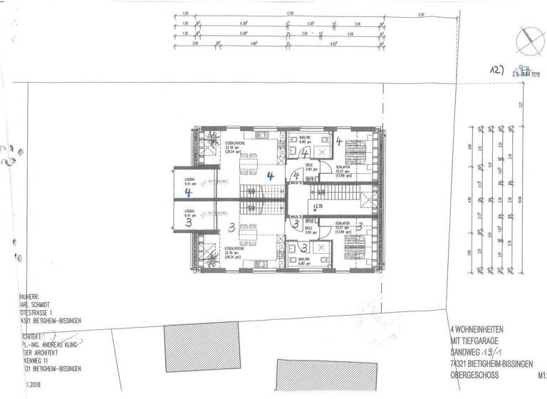 Wohnung zur Miete - Erstbezug 995 € 2,5 Zimmer 65,7 m² 1. Geschoss frei ab sofort Bietigheim Bietigheim-Bissingen 74321