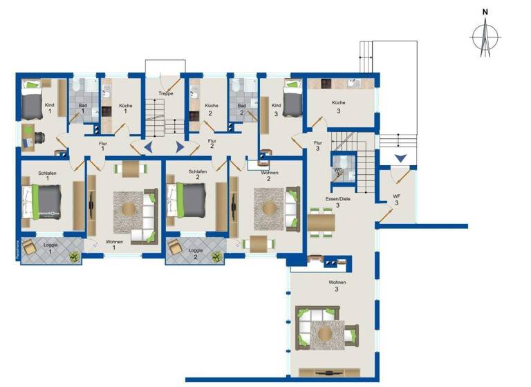 Mehrfamilienhaus zum Kauf 429.000 € 15 Zimmer 350 m² 984 m² Grundstück Wenden Braunschweig 38110