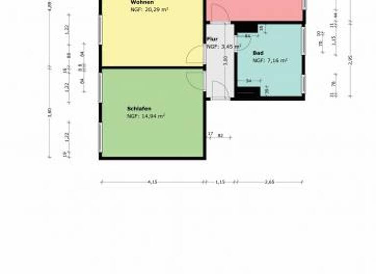 Wohnung zur Miete 344 € 2 Zimmer 59,3 m² 1. Geschoss Innsbrucker Straße 29 Oschersleben 39387